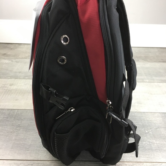 SWISSGEAR NWT LAPTOP BACKPACK BLACK/RED - Picture 8 of 8